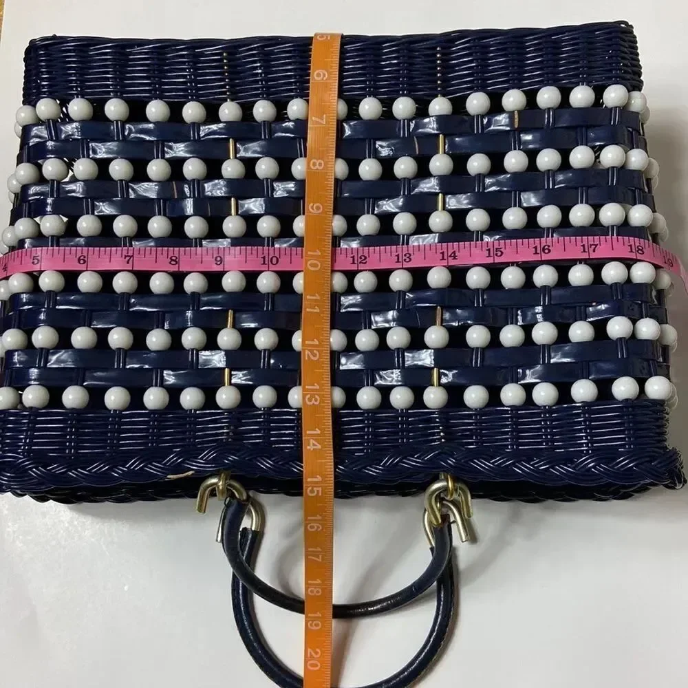 Handmade Made In Hong Kong Plastic & Metal Women Handbags
